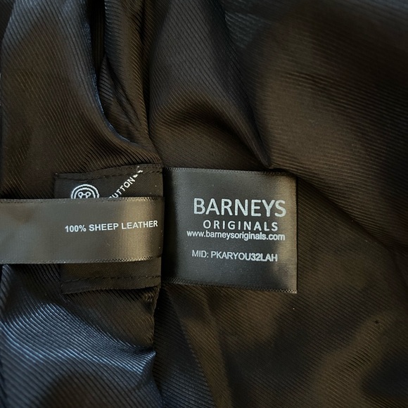 Barneys Originals Clara Black Napa Leather Moto Jacket | Small | Indie Sleeze - Picture 12 of 15